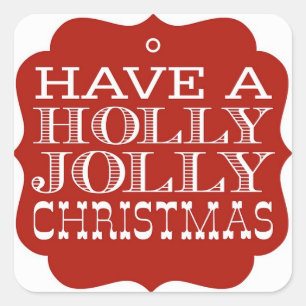 Holly Jolly Christmas Stickers