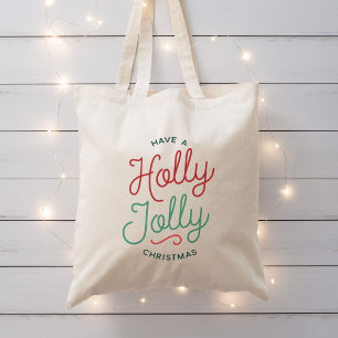Holly Jolly Christmas Tote Bag