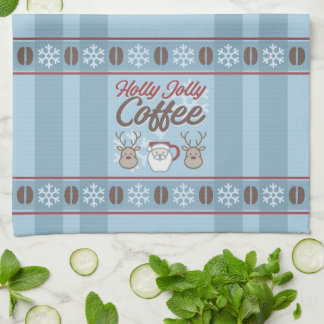 Holly Jolly Coffee Kitchen Towel