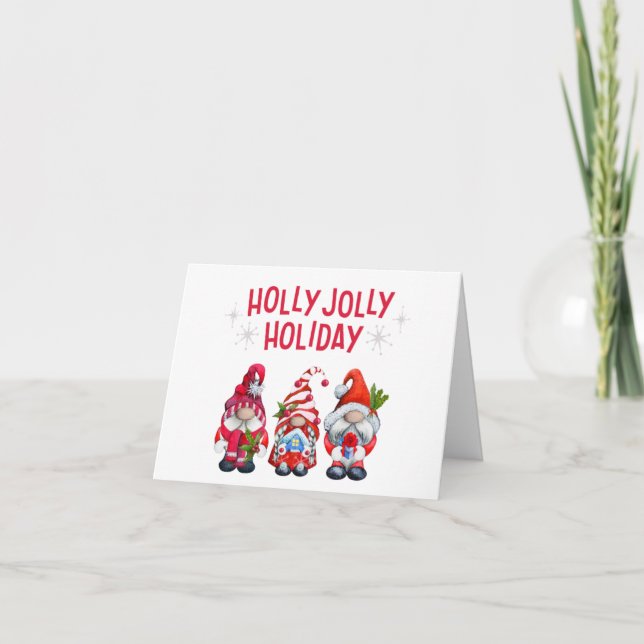 Holly Jolly Holiday Gnomes    (Front)