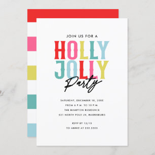 Holly Jolly Holiday Party Invitation