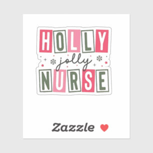 Holly Jolly Nurse Christmas Xmas Nursing Life