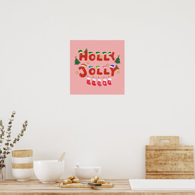 Holly Jolly Poster (Kitchen)