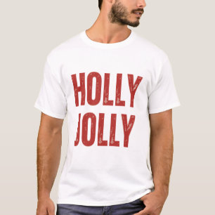 Holly Jolly Retro Family Christmas Matching  T-Shirt