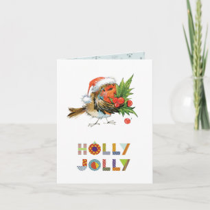 Holly Jolly Robin Card