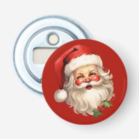 Holly Jolly Santa Claus Retro Christmas