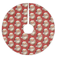Holly Jolly Santa Claus Retro Christmas Pattern