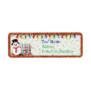 Holly Jolly Snowman ADRESSE CADEAU