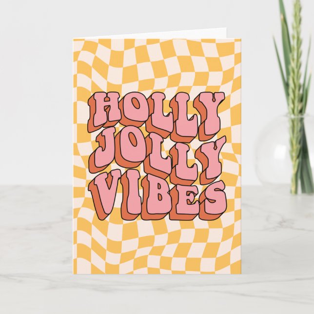 Holly Jolly Vibes - Retro Holiday Cheer (Front)