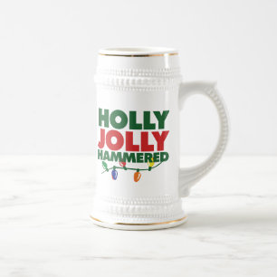 Holly Jolly Xmas Beer Stein