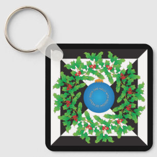 Holly Keychain