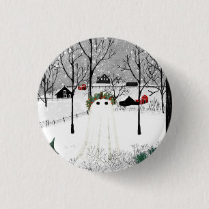 Holly King 1 Inch Round Button
