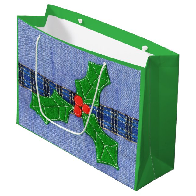 Holly Large Gift Bag (Front Angled)