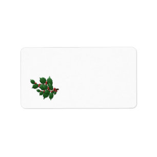 Holly Leaf Label