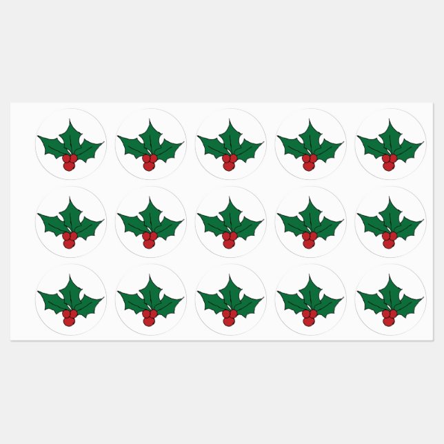 Holly Leaves Clipart Clip Art Holly Leaves  (Sheet)