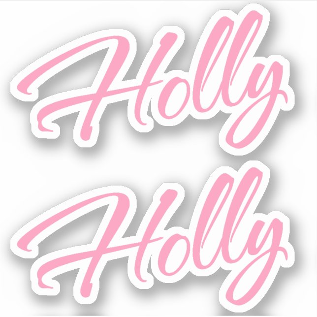 Holly Name in Pink x2 (Front)