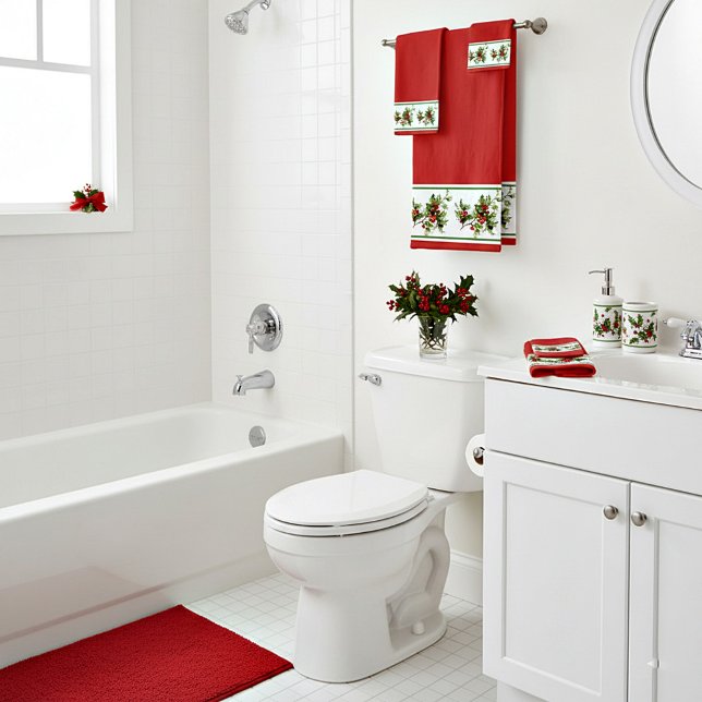 Holly pattern bath towel set (Creator Uploaded)