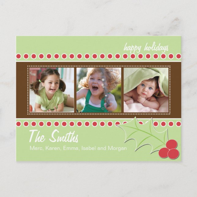 Holly Photo Postcard (Front)