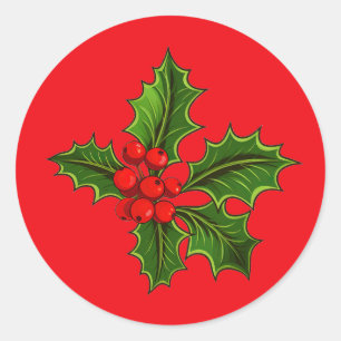 Holly Stickers