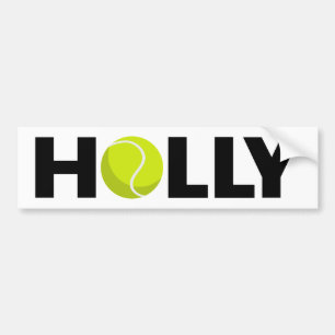 Holly Tennis Bumper Sticker