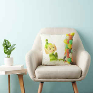 Holly the Pixie Elf Throw Pillow