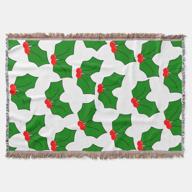 Holly Throw Blanket (Front)