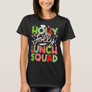 Holly Vintage Jolly Lunch Squad Cafeteria Lunch La T-Shirt