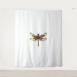 Holly Winged Dragonfly Tapestry