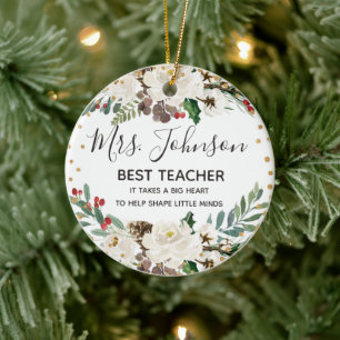 Holly Winter Meilleur ornement enseignant