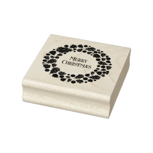 Holly Wreath Stamp