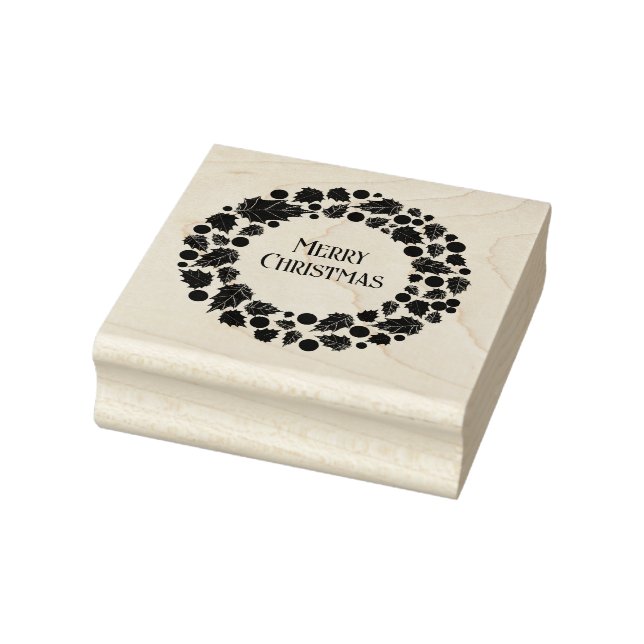 Holly Wreath Stamp (Stamp)