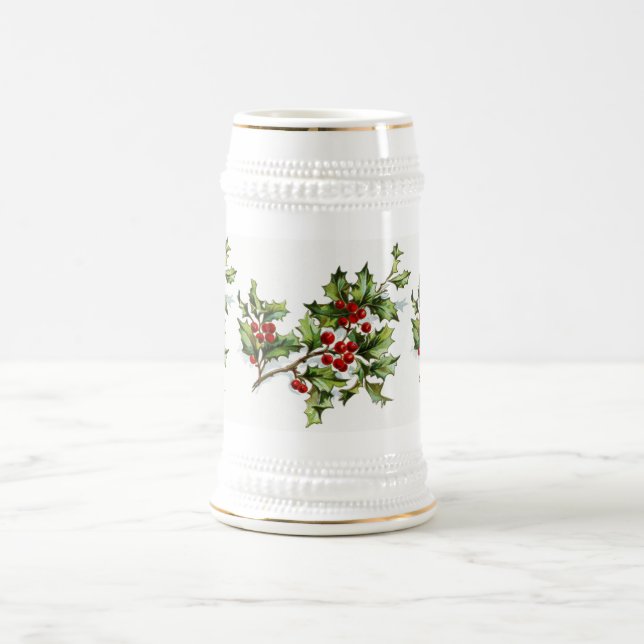 HollyBerries20150801 Beer Stein (Center)