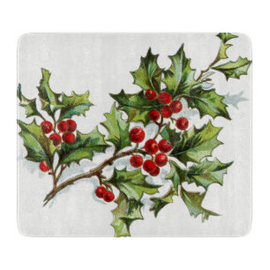 HollyBerries20150801 Cutting Board