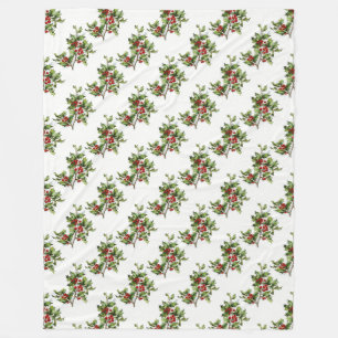HollyBerries20150801 Fleece Blanket