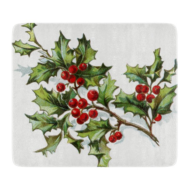 HollyBerries20150802 Cutting Board (Front)