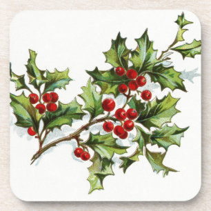 HollyBerries 001 Coaster