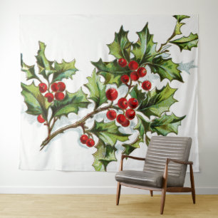 HollyBerries 001 Tapestry