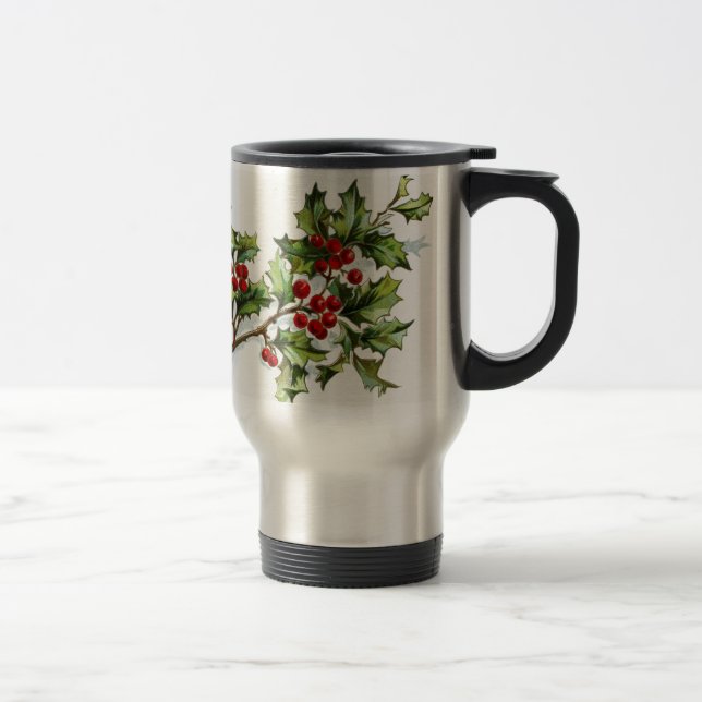HollyBerries 001 Travel Mug (Right)
