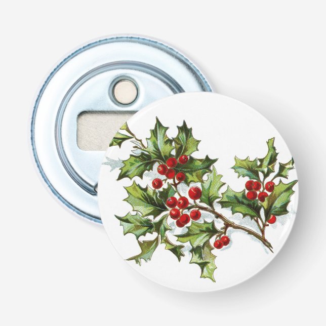 HollyBerries 002 Bottle Opener (Front)