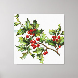 HollyBerries 002 Canvas Print