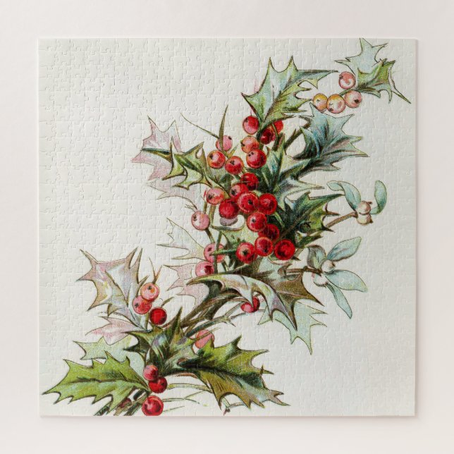 HollyBerries 003 Jigsaw Puzzle (Vertical)