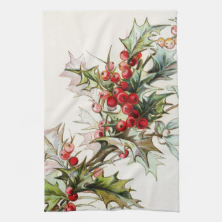 HollyBerries 003 Kitchen Towel