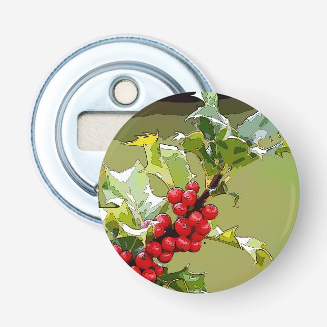 HollyBerries 006 Bottle Opener (Front)