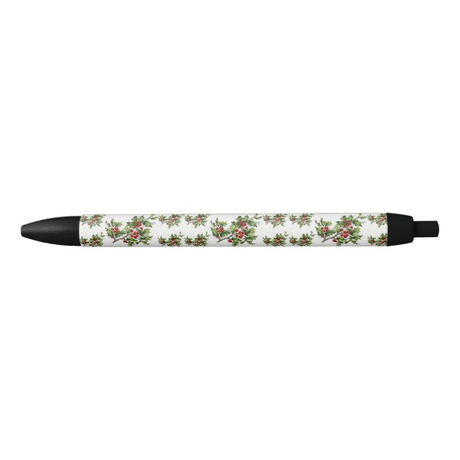 HollyBerries 014 Black Ink Pen (Front)
