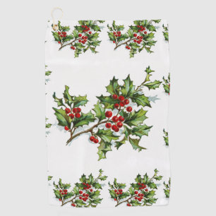 HollyBerries 014 Golf Towel