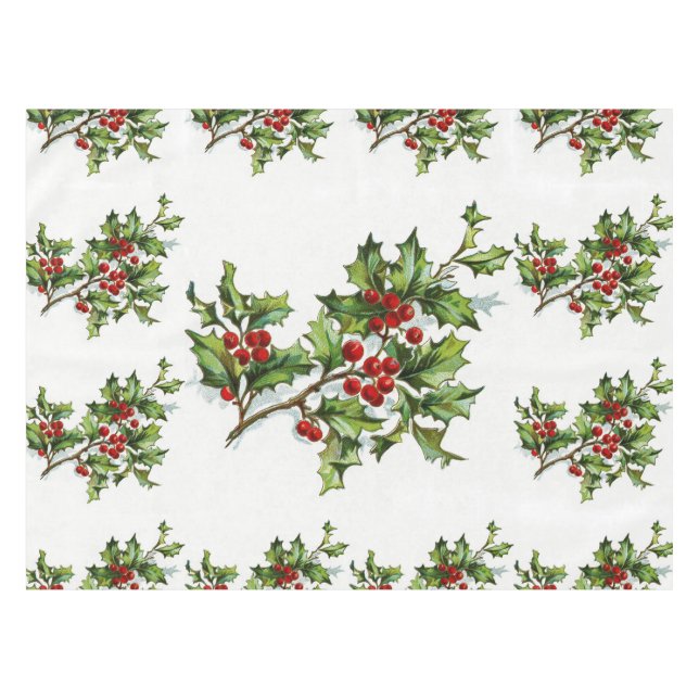 HollyBerries 014 Tablecloth (Front (Horizontal))