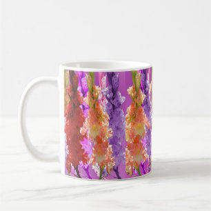 Hollyhock Blooms Of Elegance, Coffee Mug