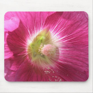 Hollyhock Deep Pink Mousepad