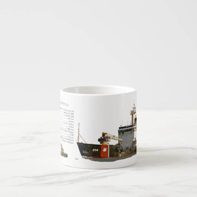 Hollyhock espresso mug (Front)