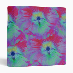 Hollyhock Flower Bright lights Avery Binder